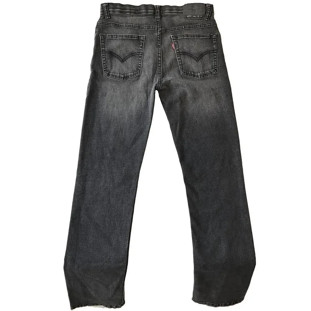 Levi's Men Jeans W29 X L31 Black 511 Denim 31